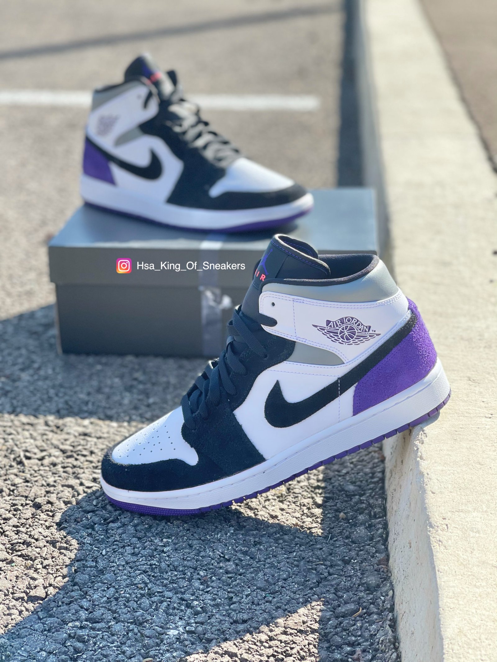 Air Jordan 1 Mid SE Purple - Air Jordan - Kikikickz