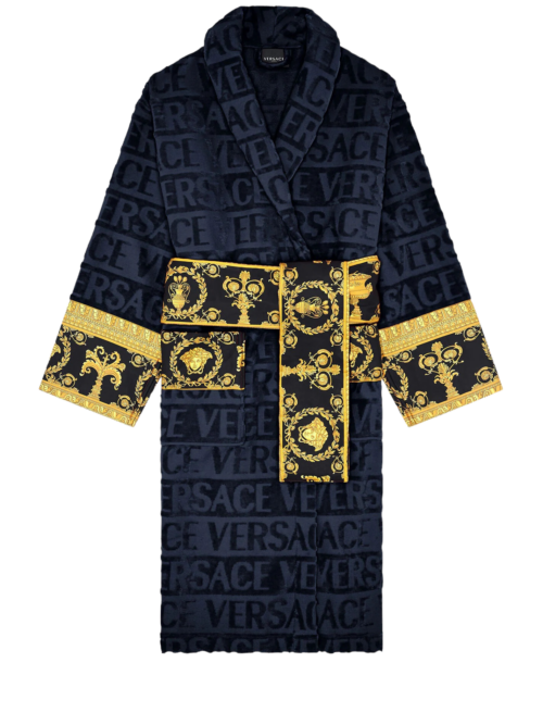 Peignoir Versace Baroque Bleu Marine