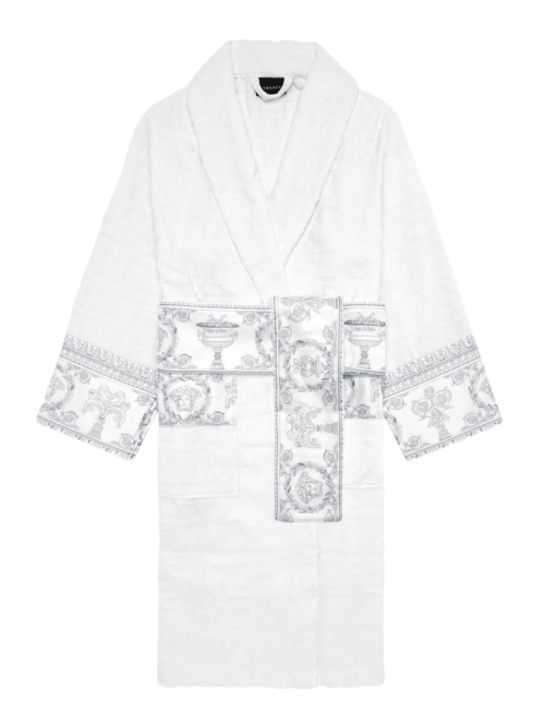 Peignoir Versace Baroque Blanc+Argent