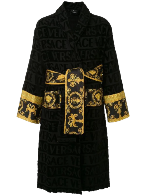 Peignoir Versace Baroque Noir