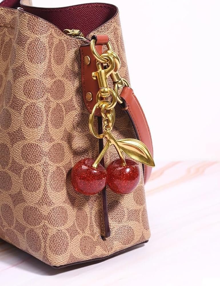 Porte-clés en forme de Cerise pour Sac à Main – Image 2