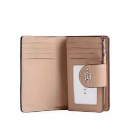 Portefeuille moyen à zip en coin Coach