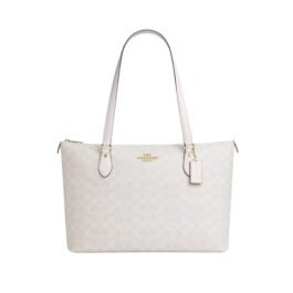 Sac À Cabas Coach Gallery En Toile Blanc L