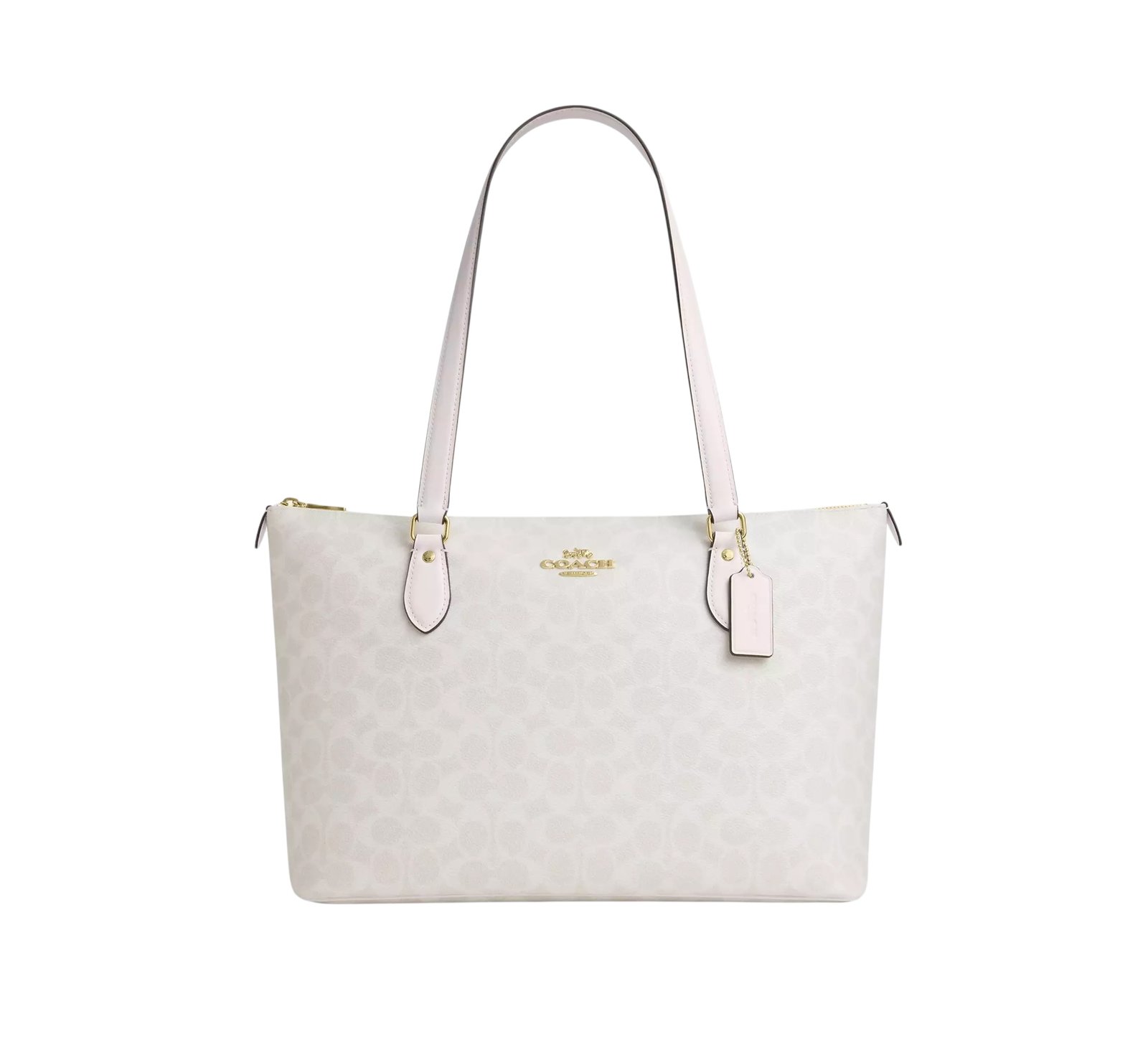 Sac À Cabas Coach Gallery En Toile Blanc L