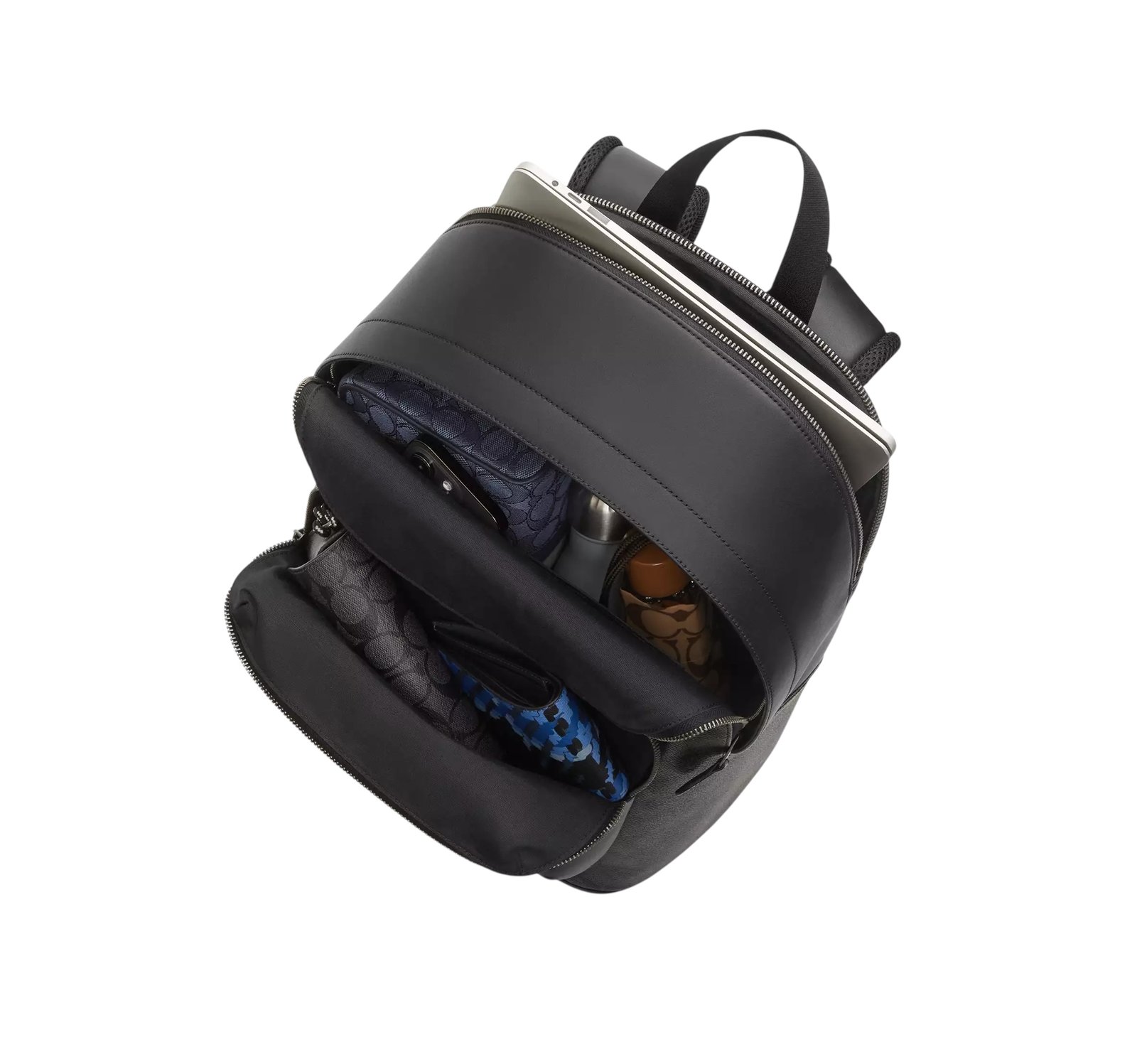 Sac À Dos Coach en Toile Marron Noir – Image 5