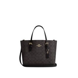 Sac À Cabas Coach Mollie 25 En Toile  Noir M