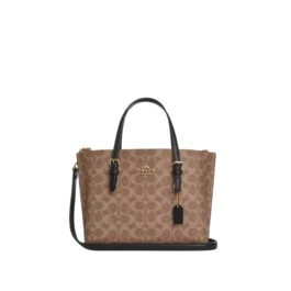 Sac À Cabas Coach Mollie 25 En Toile Marron M