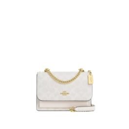 Sac À Bandoulière Coach MINI Klare en Toile Blanc S
