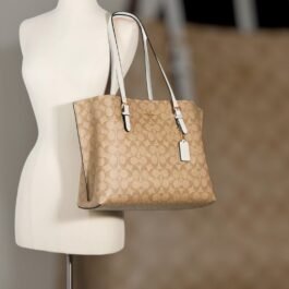 Sac À Cabas Coach Mollie En Toile Sgnt GOLD L