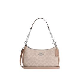 Sac À Bandoulière Coach Teri en Toile Beige M