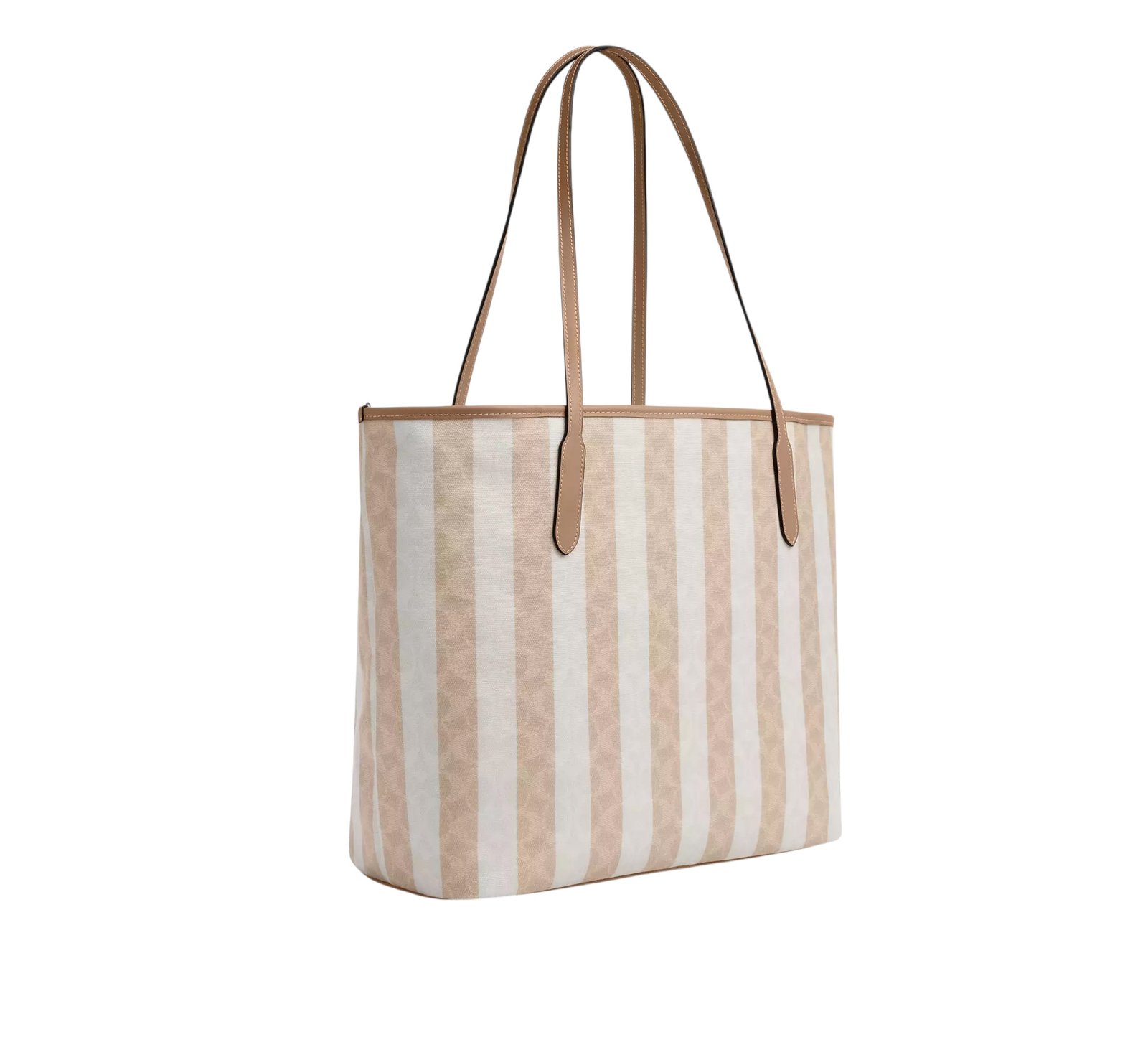 Sac À Cabas Coach City En Toile Marron Clair XXL – Image 3