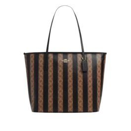 Sac À Cabas Coach City En Toile Marron XXL
