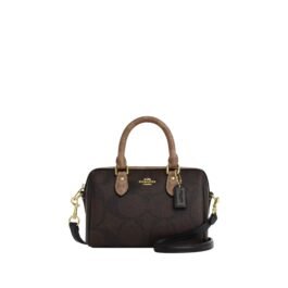 Sac À Bandoulière Coach Satchel Mini Rowan Marron Noyer S
