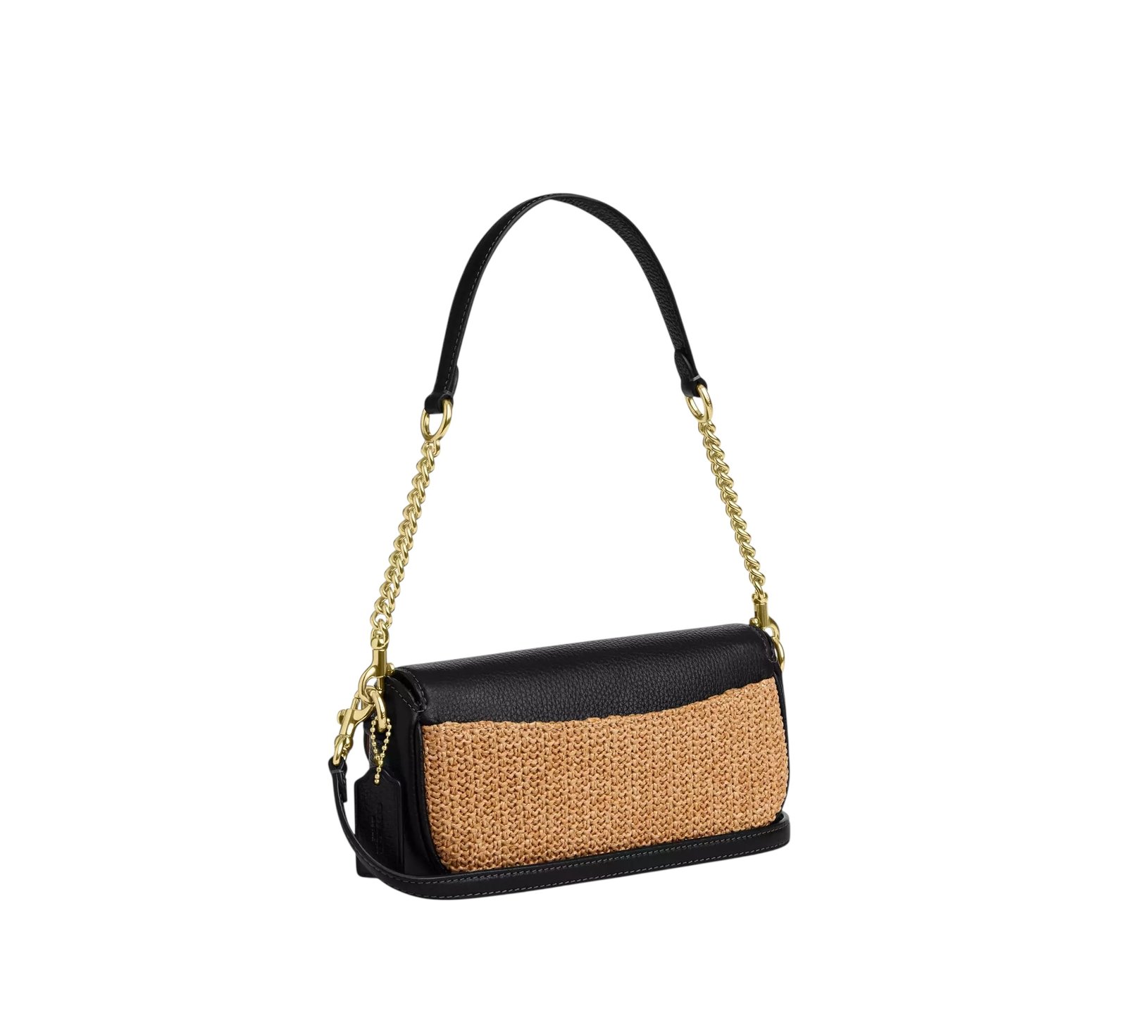 Sac À Bandoulière Coach Hailey en Toile Marron Noir XS – Image 3