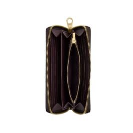 Portefeuille à zip-contour en toile Coach