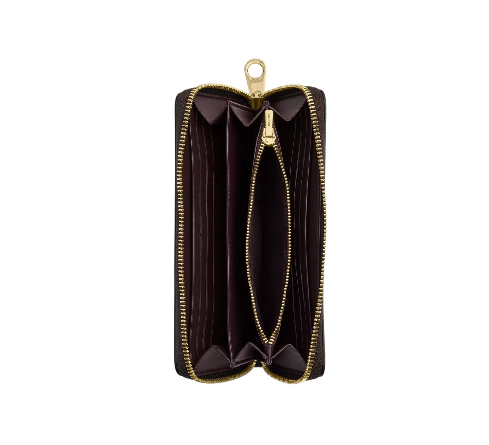 Portefeuille à zip-contour en toile Coach – Image 2