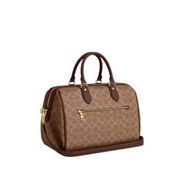 Sac À Bandoulière Coach Satchel Rowan Beige XL