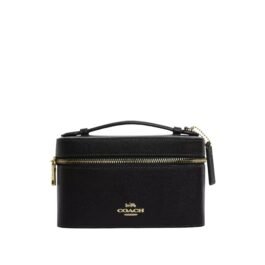 Trousse à maquillage en toile Coach Noir