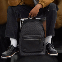 Sac À Dos Coach Ouest en Toile Noir