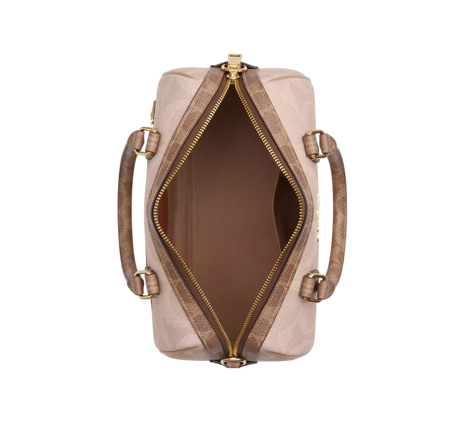 Sac À Bandoulière Coach Satchel Rowan Beige Clair M – Image 3