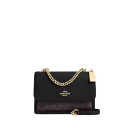 Sac À Bandoulière Coach Klare en Toile Noir M