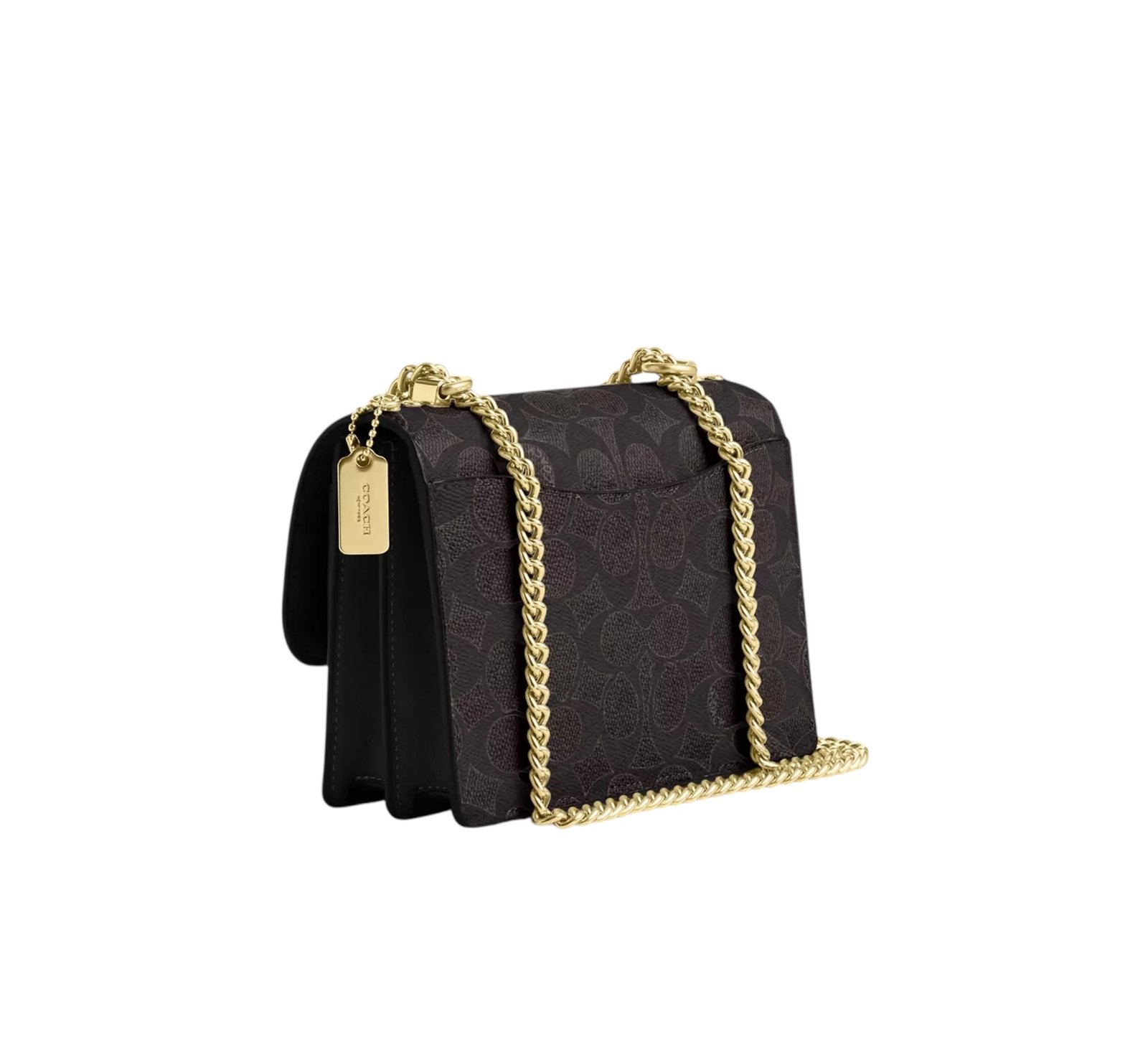 Sac À Bandoulière Coach MINI Klare en Toile Marron Noir S – Image 2