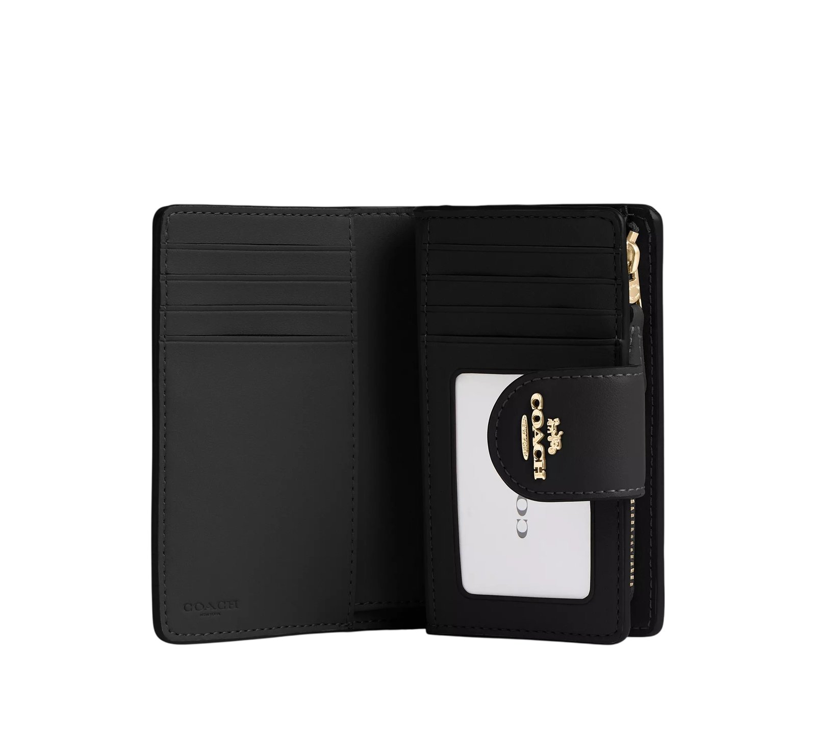 Portefeuille moyen à zip en coin Coach – Image 2