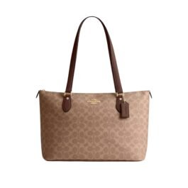 Sac À Cabas Coach Gallery En Toile Marron L