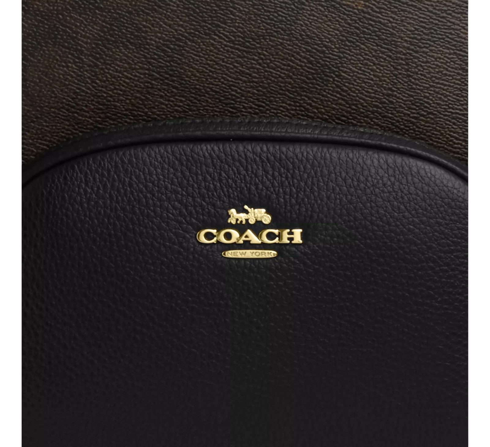 Sac À Dos Coach en Toile Marron Noir – Image 6