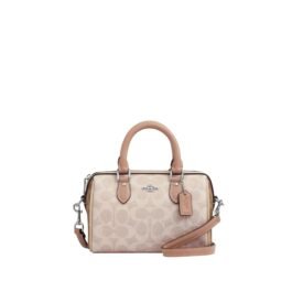 Sac À Bandoulière Coach Satchel Mini Rowan Beige Clair S