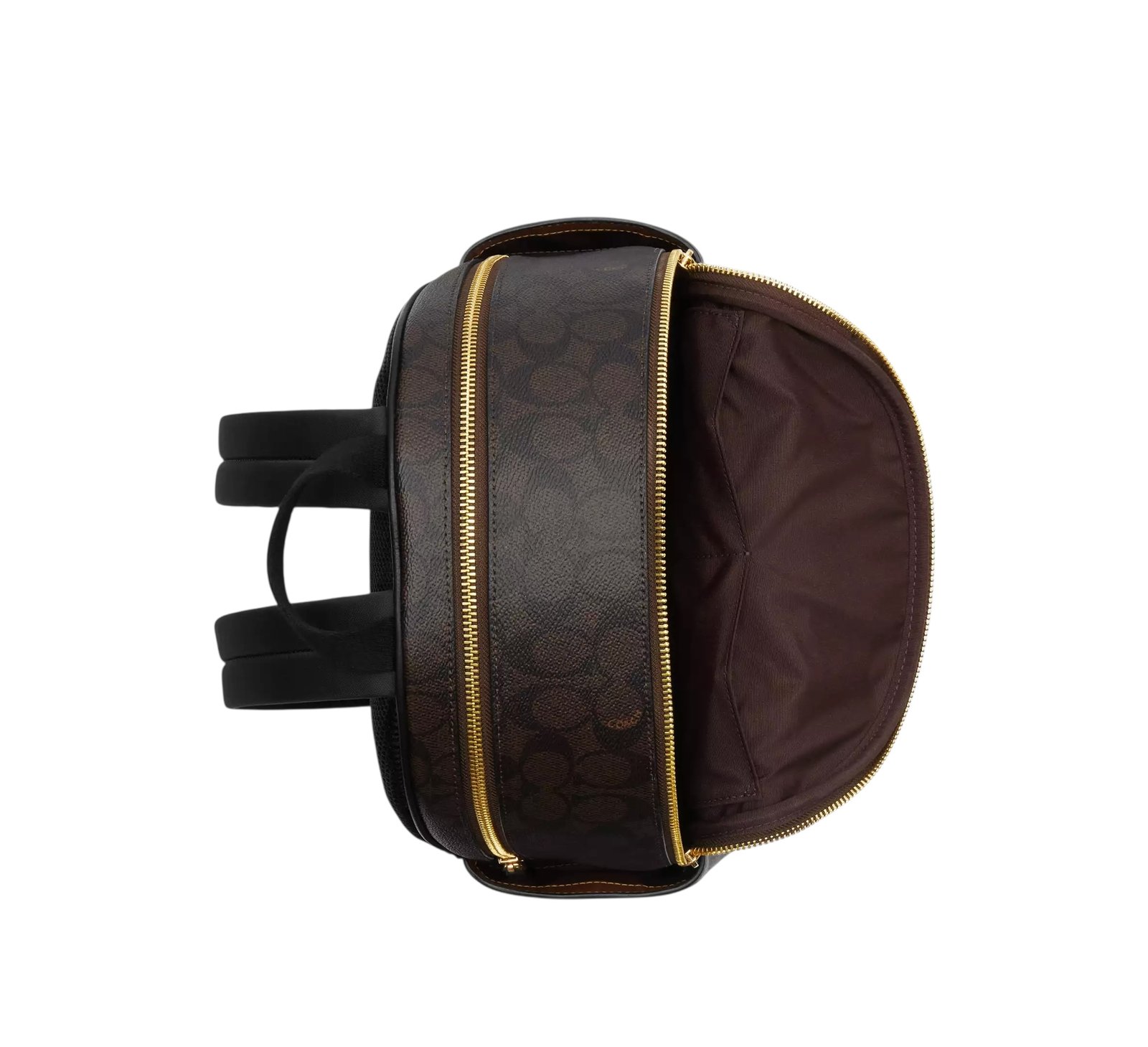 Sac À Dos Coach en Toile Marron Noir – Image 4