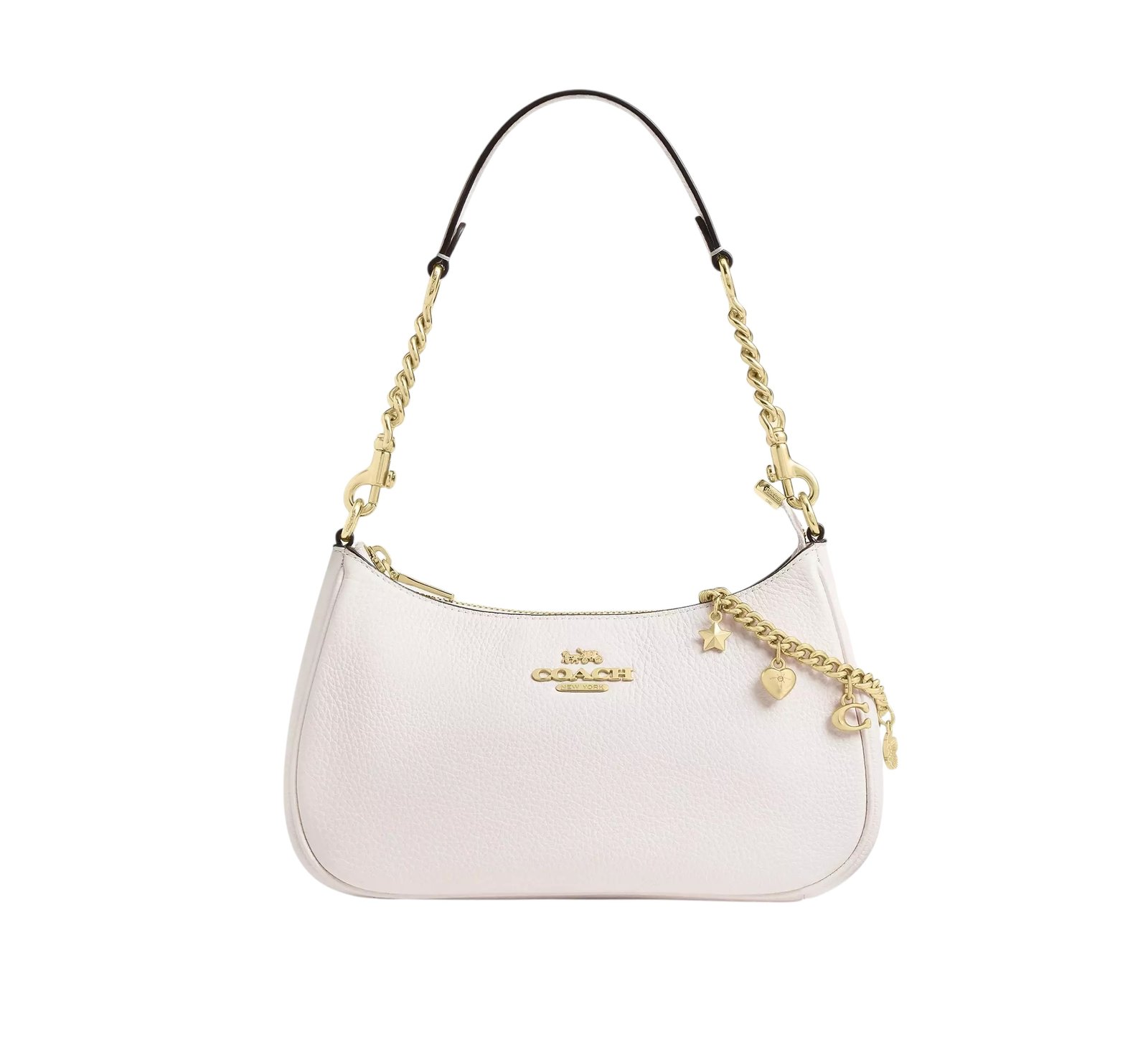 Chaîne Swagger Argentée Avec Breloques Coach – Image 2