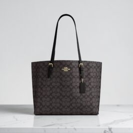 Sac À Cabas Coach Mollie En Toile À Fermeture Noir XXL