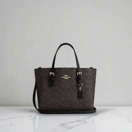 Sac À Cabas Coach Mollie 25 En Toile Black M