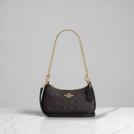 Sac À Bandoulière Coach Teri en Toile Noyer S