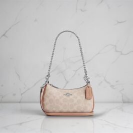 Sac À Bandoulière Coach Teri en Toile Beige S