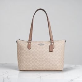 Sac À Cabas Coach Gallery En Toile Beige L