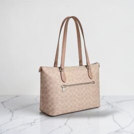 Sac À Cabas Coach Gallery En Toile Beige L