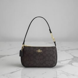 Sac À Bandoulière Coach Nolita 19 en Toile Marron S