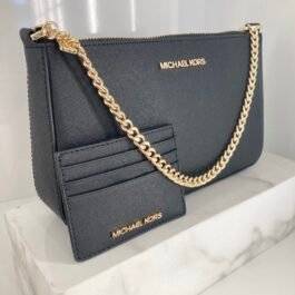 Coffret Michael Kors Sac À Bandoulière & Porte-cartes Black