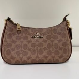 Sac À Bandoulière Coach Teri en Toile Marron M