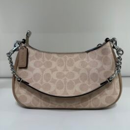 Sac À Bandoulière Coach Teri en Toile Beige M
