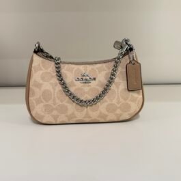 Sac À Bandoulière Coach Teri en Toile Beige S