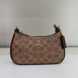 Sac À Bandoulière Coach Teri en Toile Marron S