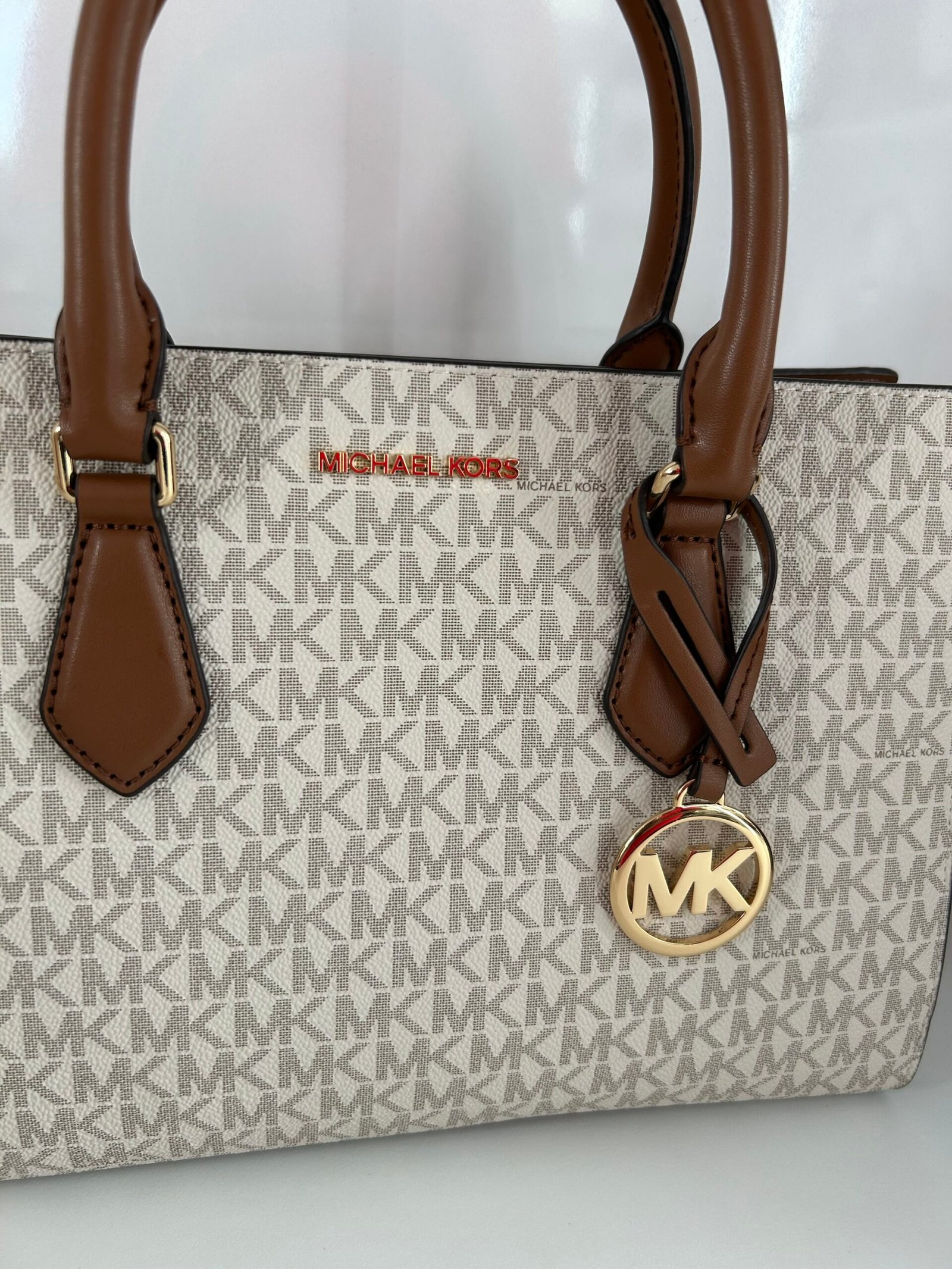 Sac À Main Michael Kors Satchel Beige – Image 5