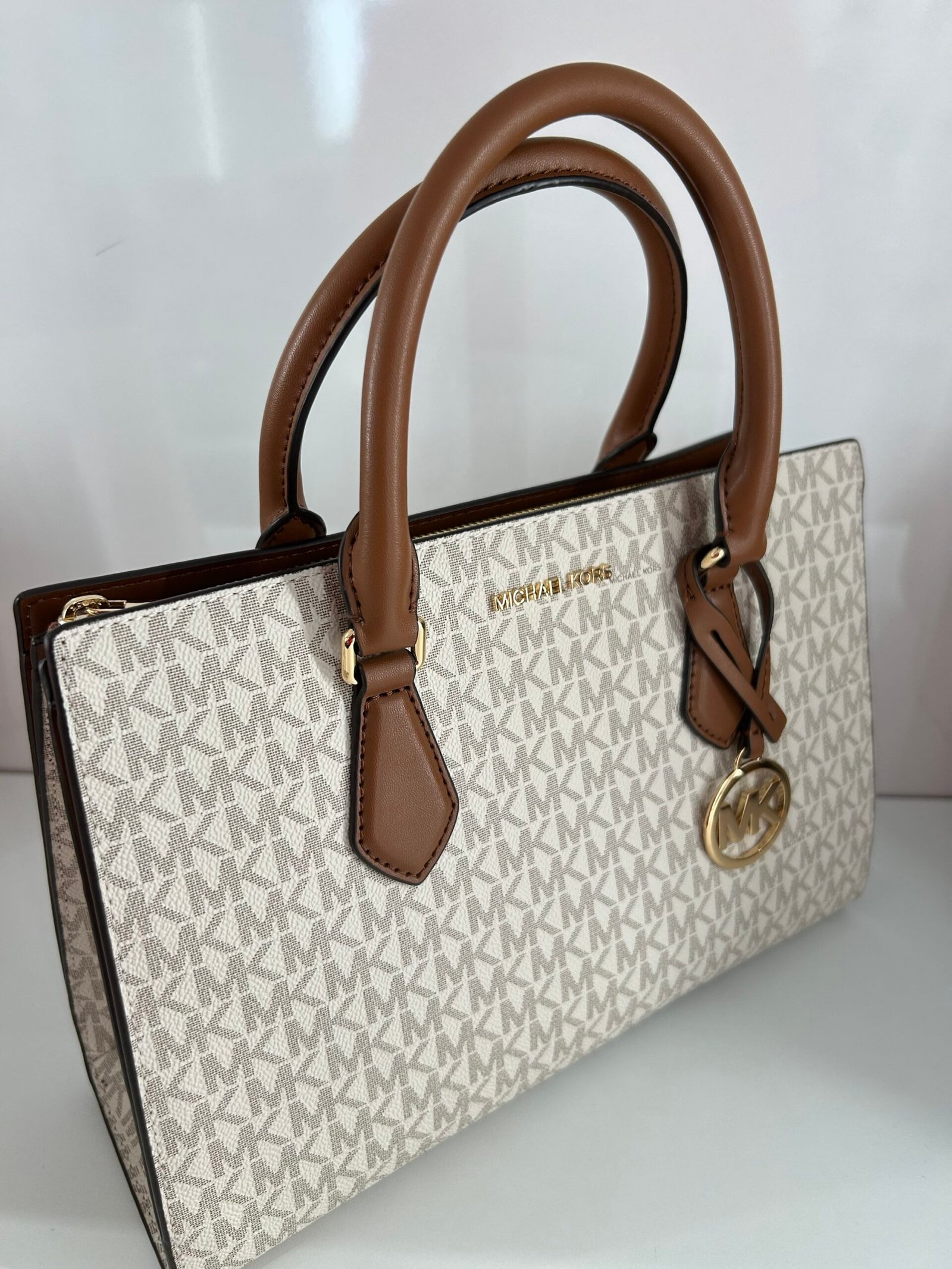 Sac À Main Michael Kors Satchel Beige – Image 2