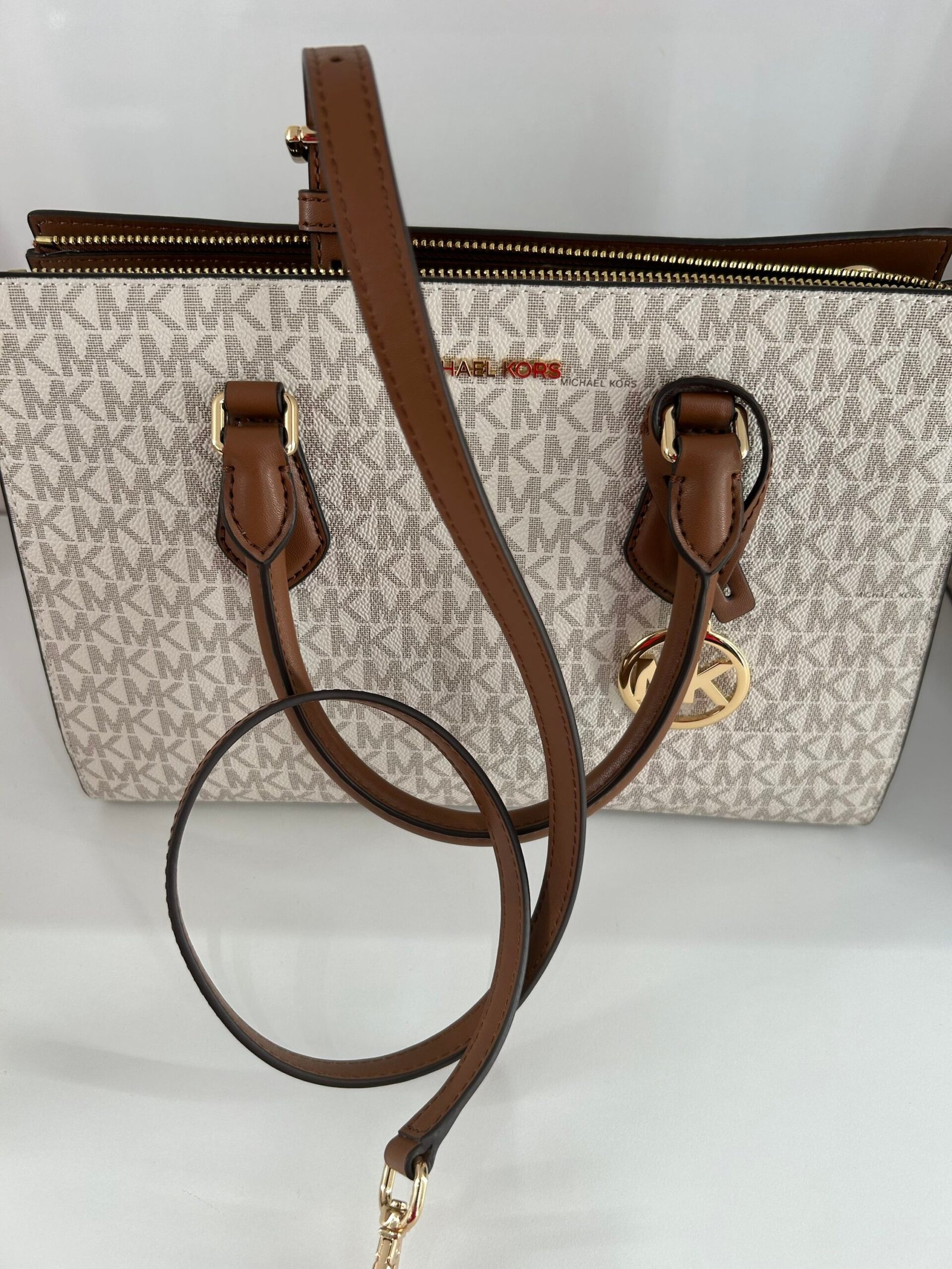 Sac À Main Michael Kors Satchel Beige – Image 3