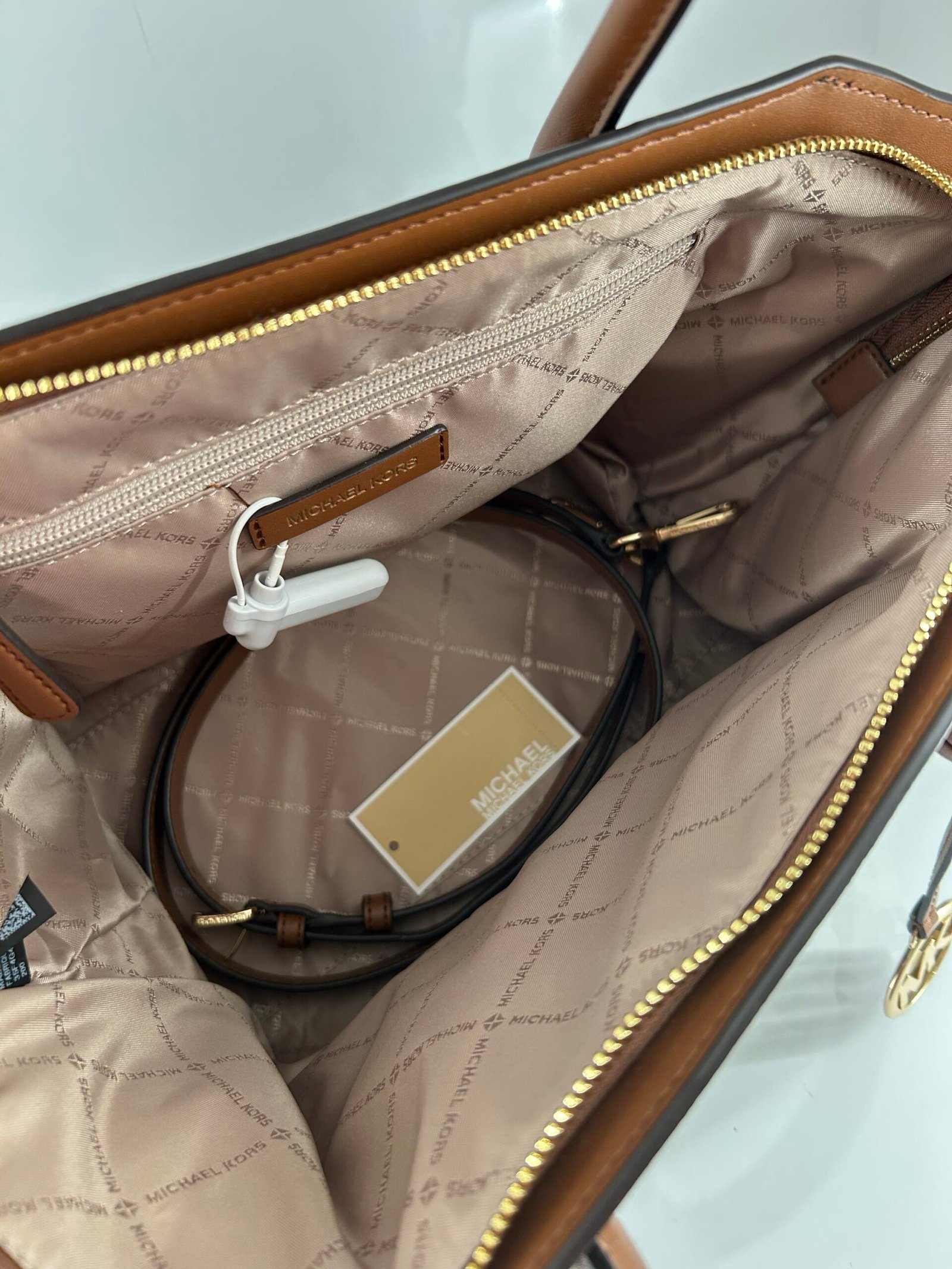 Sac À Main Michael Kors Avril Brown L – Image 3