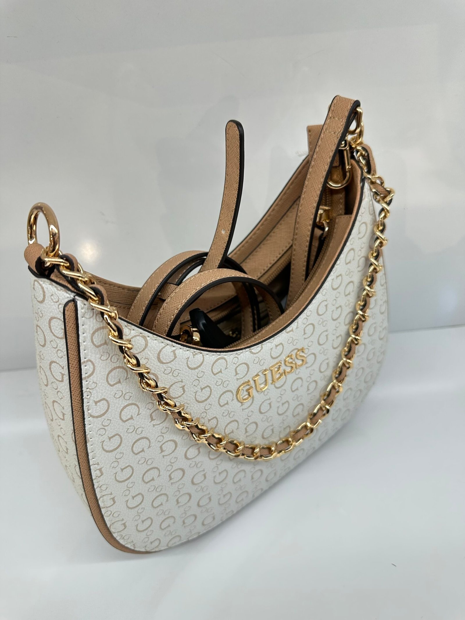 Sac À Bandoulière Mini Rdl Guess Beige – Image 2