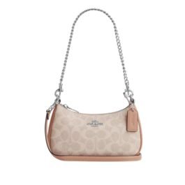 Sac À Bandoulière Coach Teri en Toile Beige S